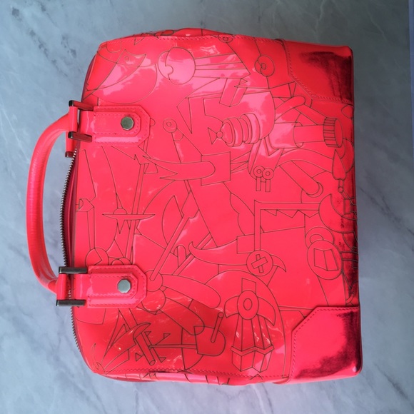 RARE Diane De Maria Bonnie Rose-103 Neon Pink Handbag - Picture 10 of 16